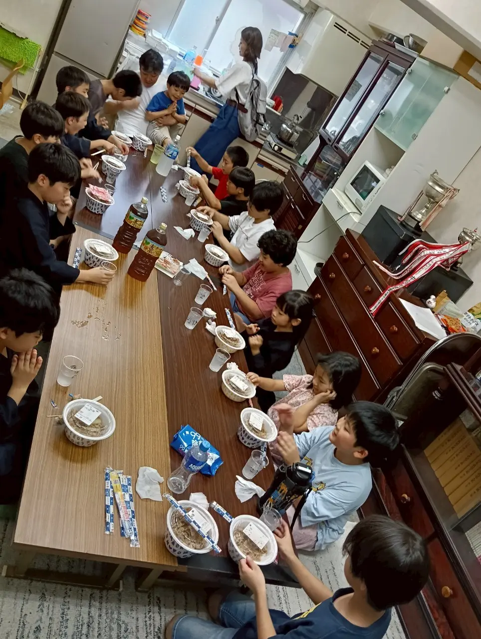 夏期集中稽古 2日目 斯道館で昼食